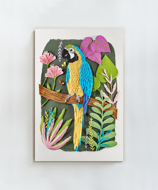 Blue Macaw by Andrea Cira