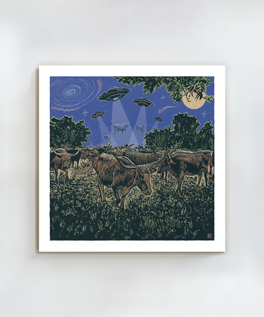 Cows and Aliens by Bryan Peterson