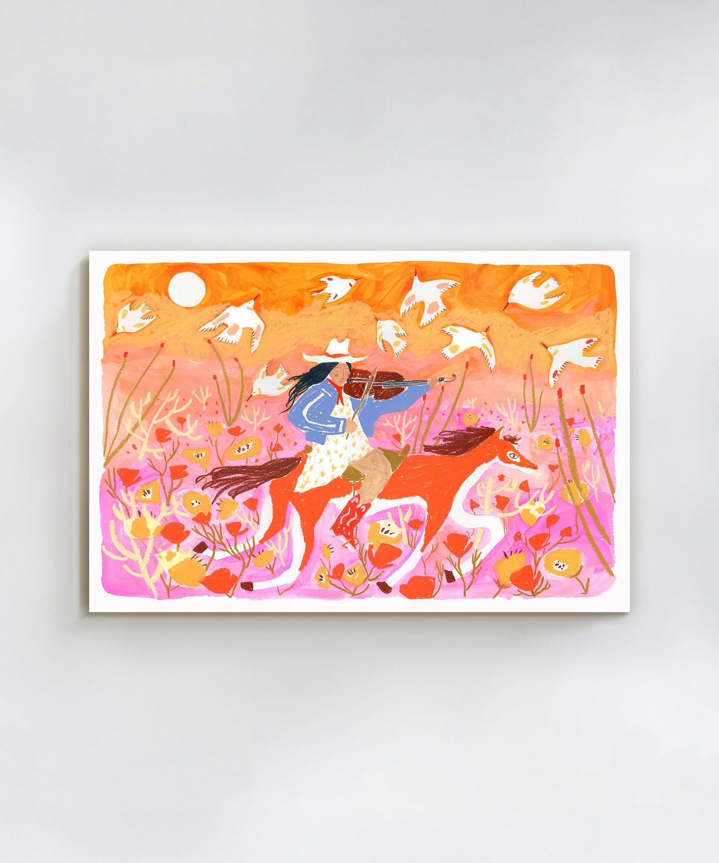 The Birds Danced As She Rode by Melissa Lakey