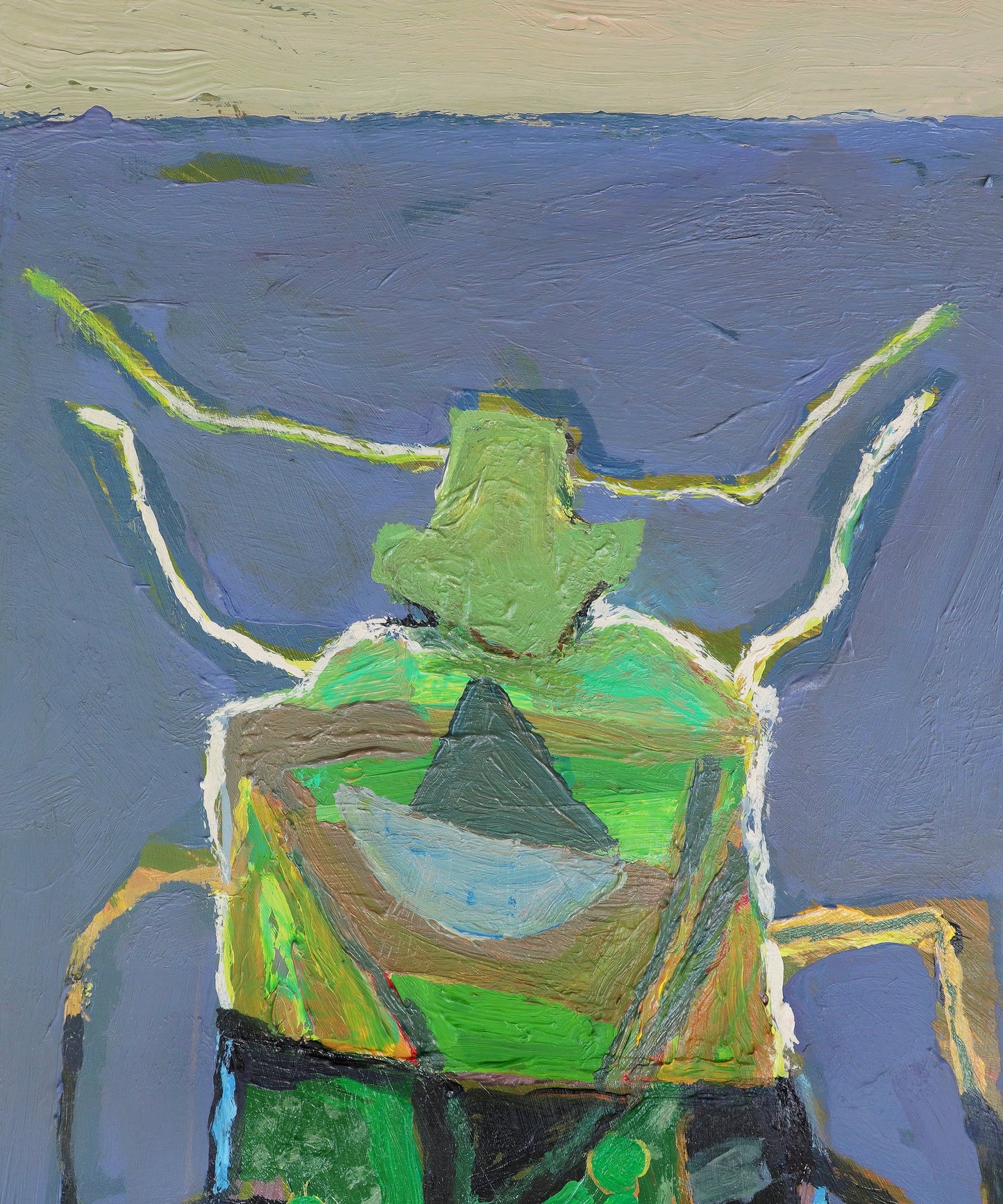 Beetle On Blue by Hope Olson