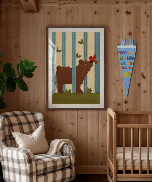 The Felt Forest - Brown Bear