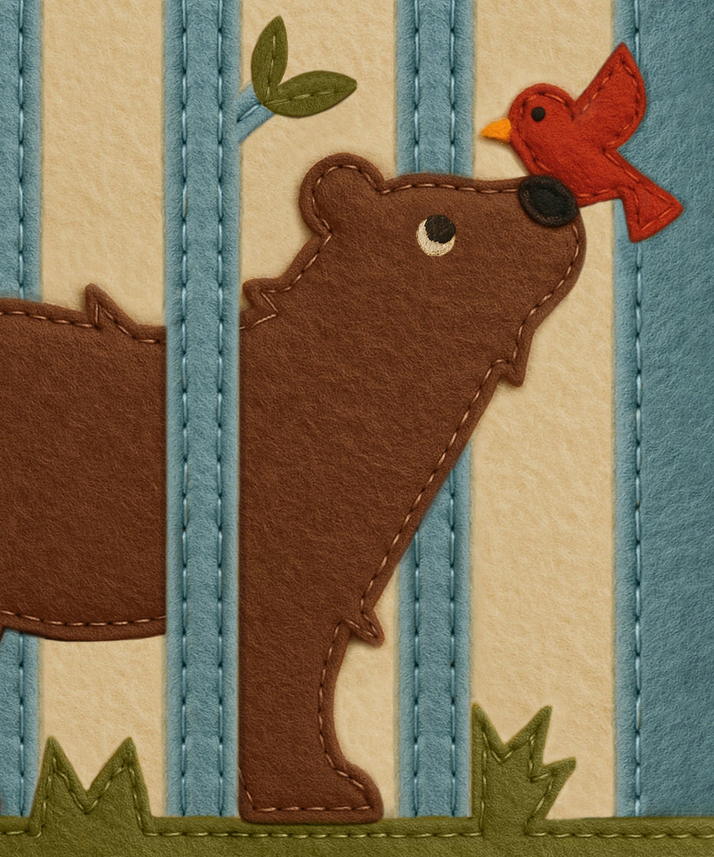 The Felt Forest - Brown Bear
