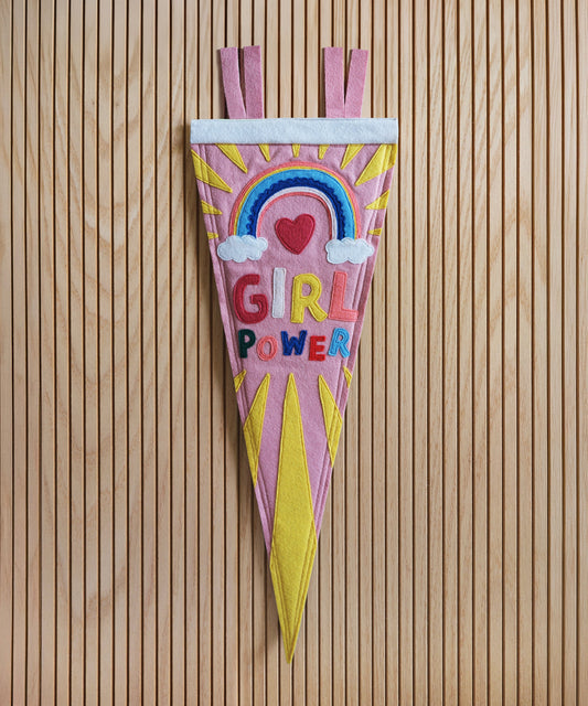 Girl Power Felt Pennant
