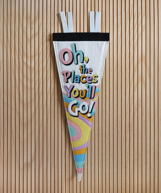 Oh, the Places You'll Go! Felt Pennant