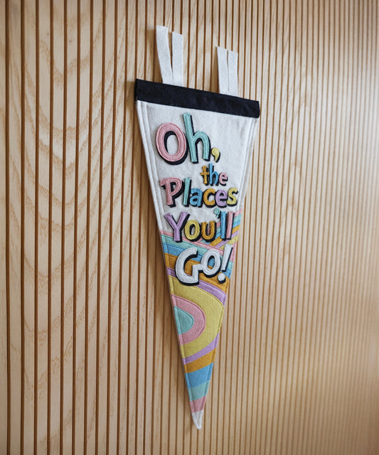 Oh, the Places You'll Go! Felt Pennant