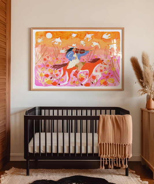 The Birds Danced As She Rode by Melissa Lakey