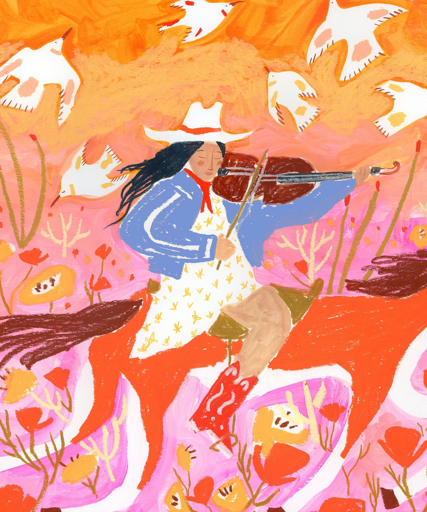The Birds Danced As She Rode by Melissa Lakey