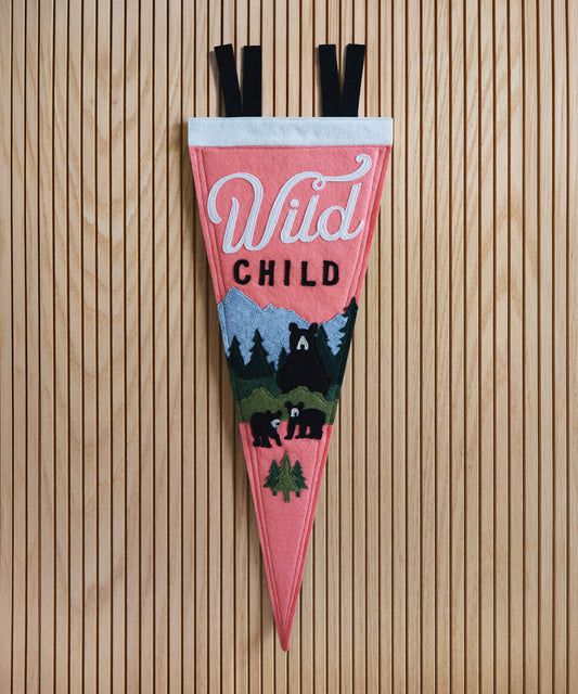 Wild Child Felt Pennant